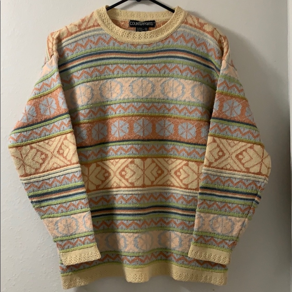 KAWAII Pastel Colored Cute Patterned ✨🎀 COUNTERPARTS Sweater